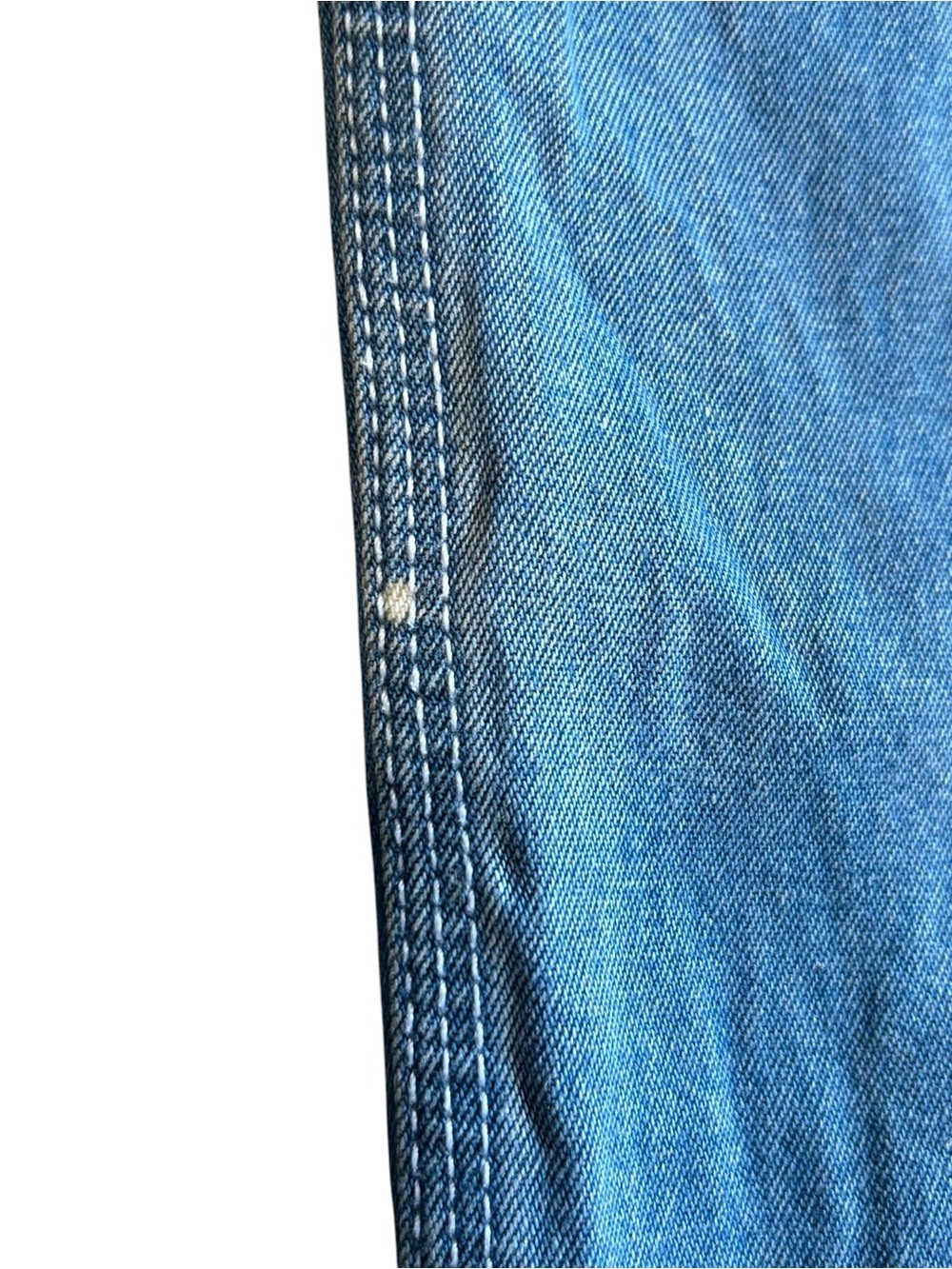 Vintage Liberty Denim Overalls Men’s 48x32 Light Wash Carpenter - Picture 5 of 16